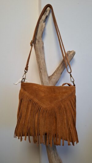 Sac à franges bohèmes Camel