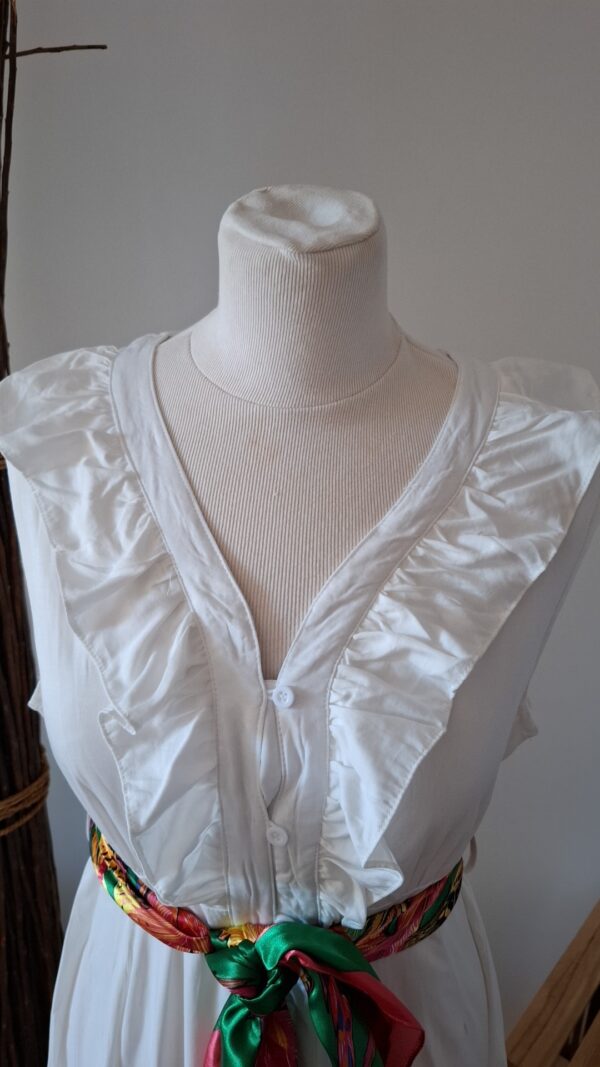 Robe Tiramisu blanche – Image 3