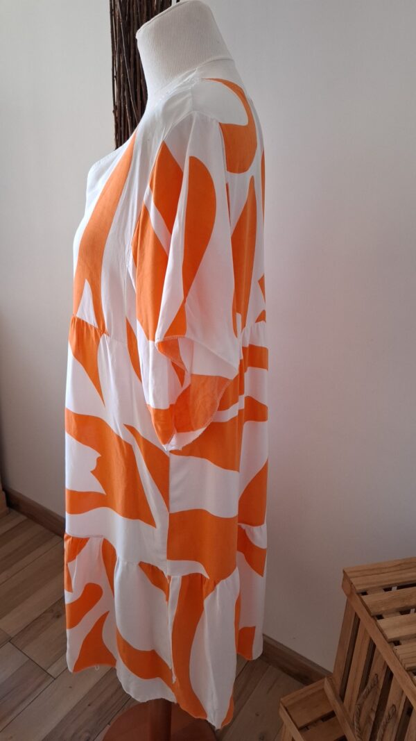 Robe orange et blanche – Image 3