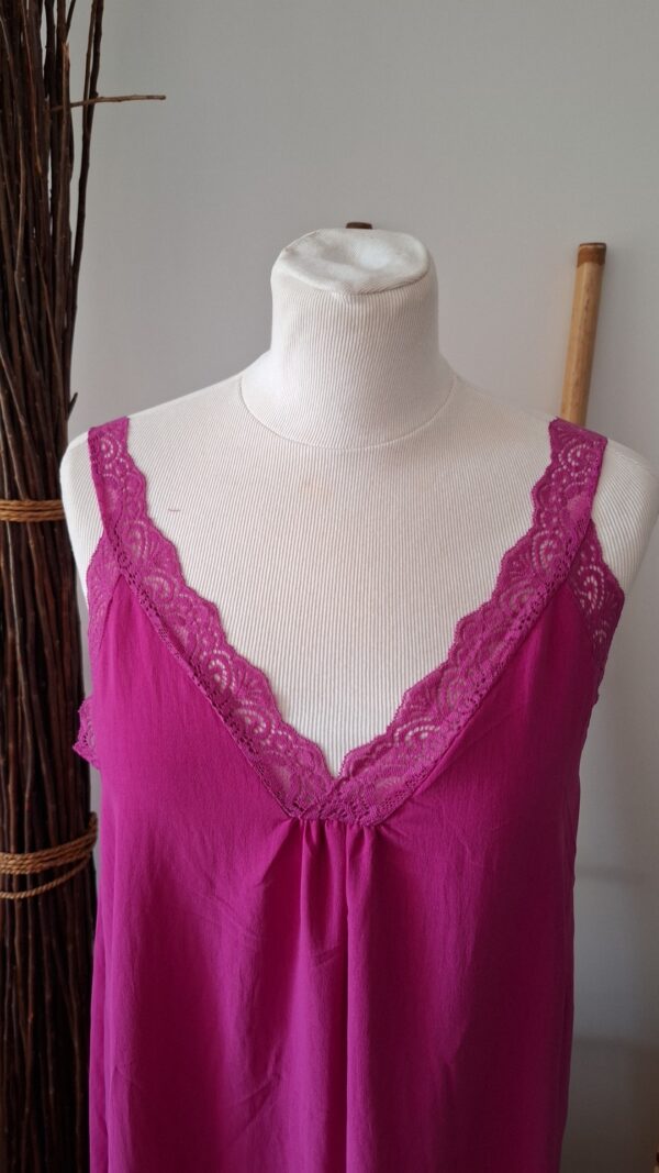 Robe longue rose fuchsia – Image 4