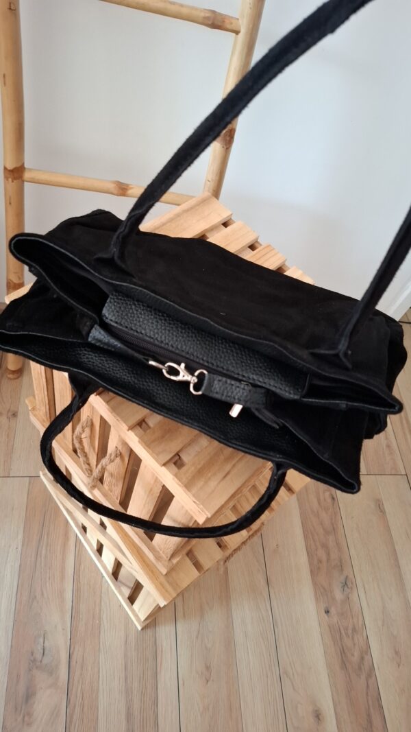 Sac en cuir noir – Image 4