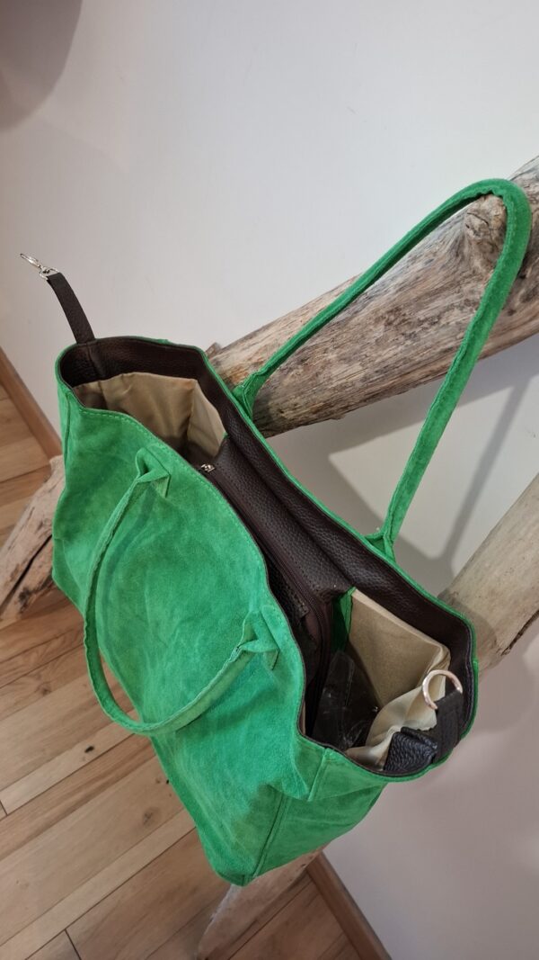 Sac en cuir vert – Image 5