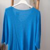 Pull turquoise côtelé – Image 3