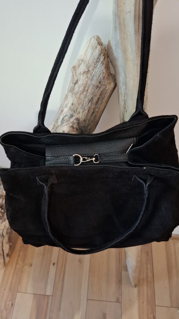 Sac en cuir noir – Image 6