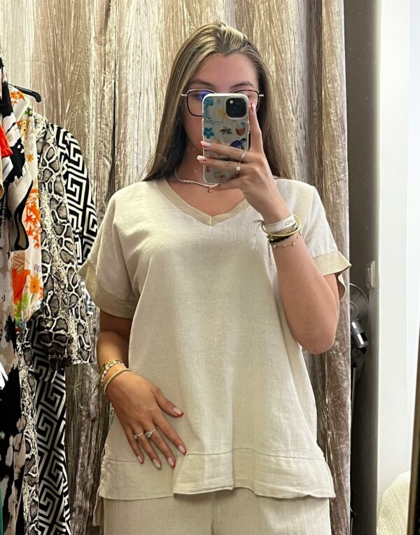 Ensemble beige et or – Image 3