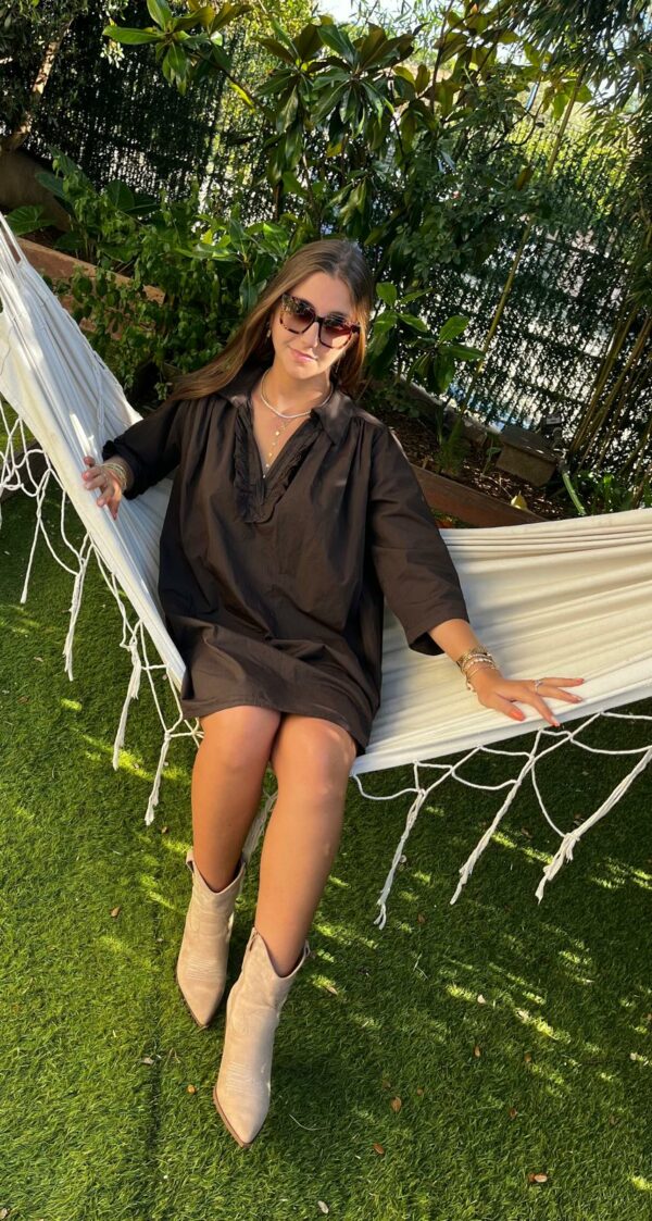 Robe tunique By Coco marron – Image 2