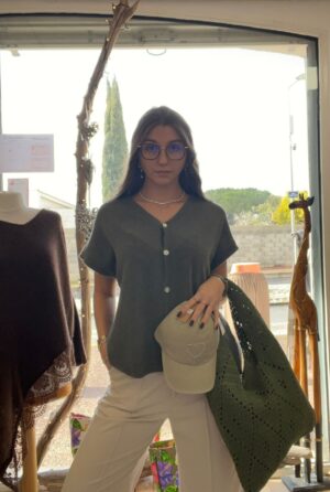 Gilet manches courtes kaki