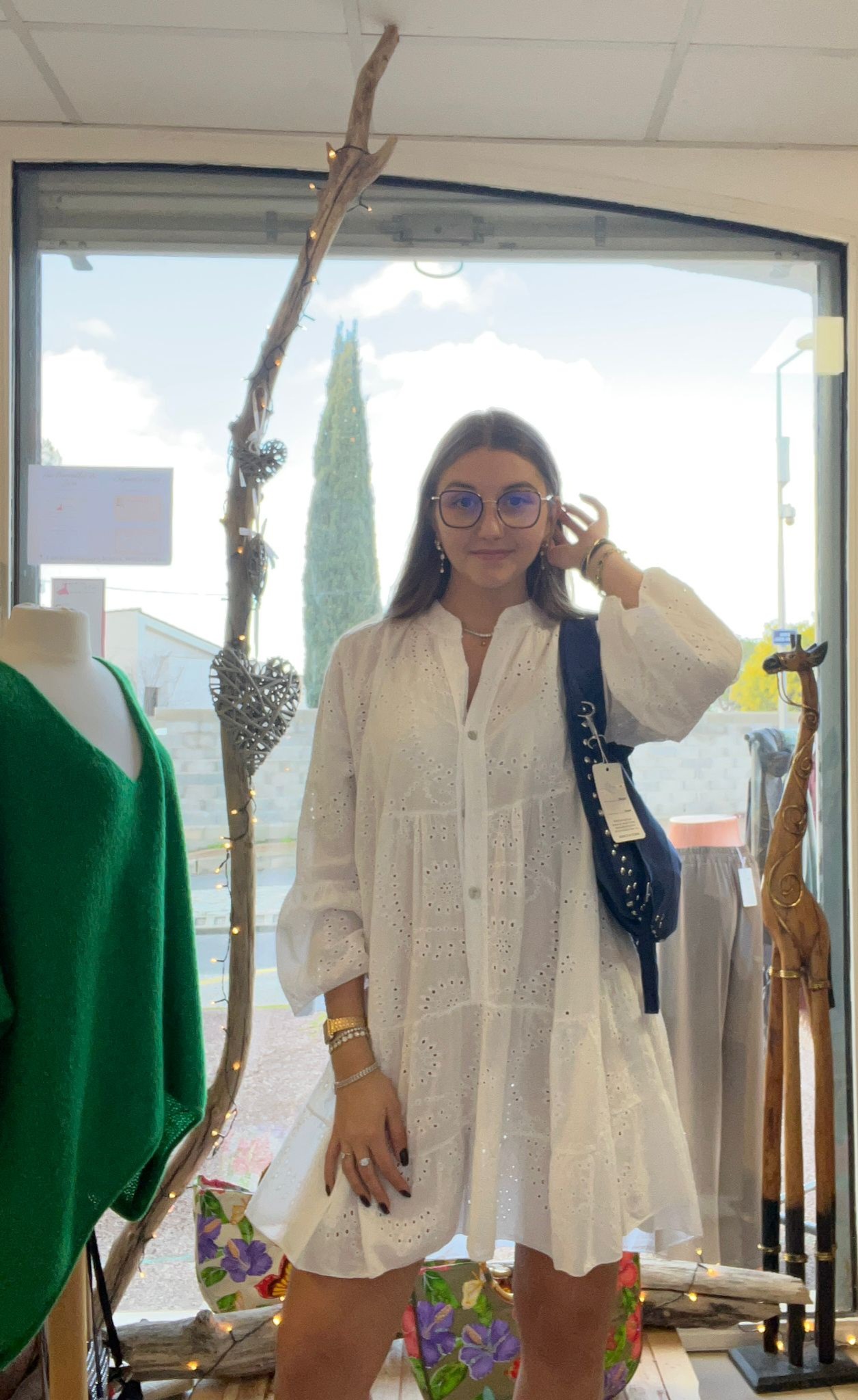 Robe broderie blanche