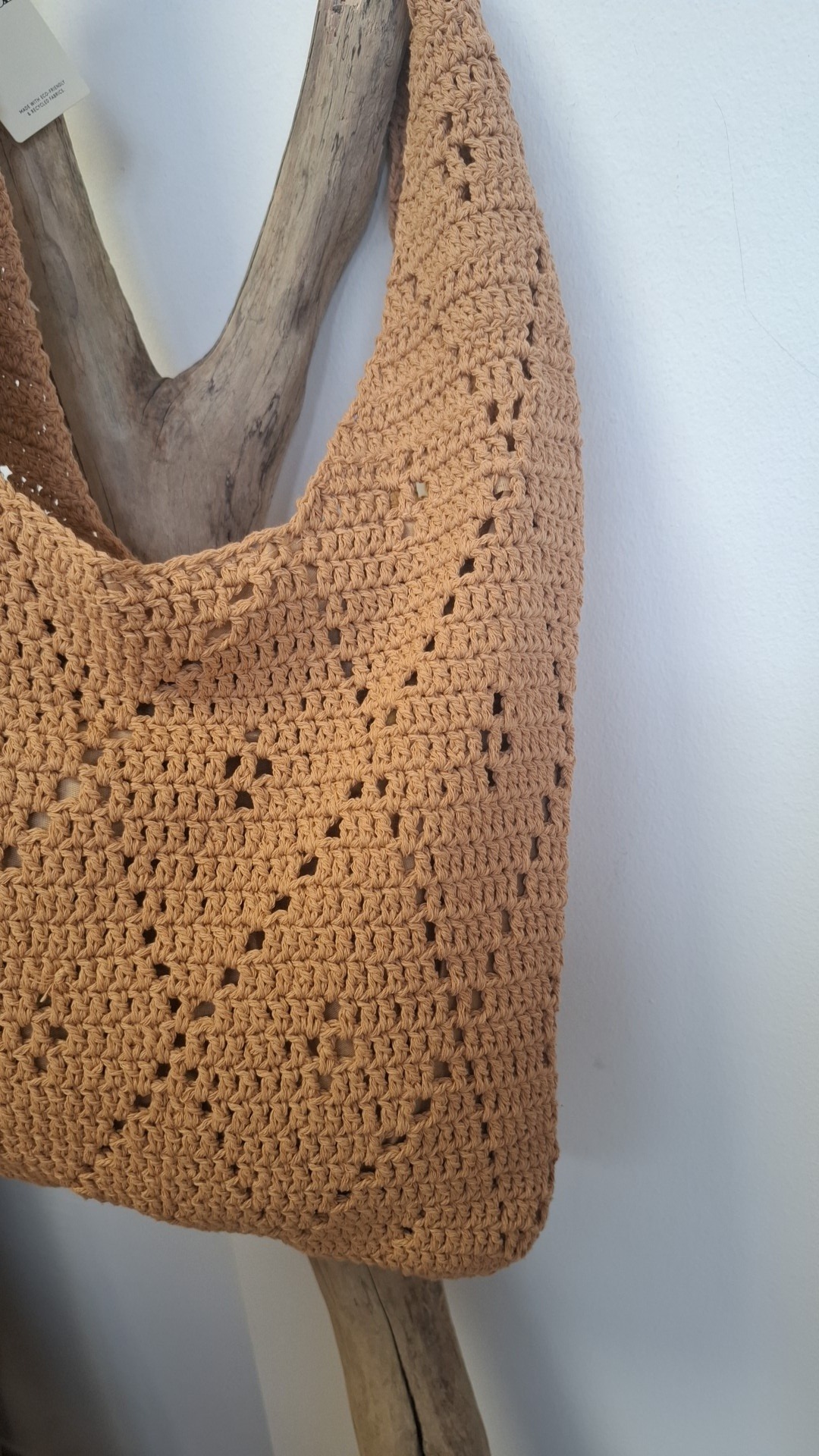 Sac crochet bohème Camel – Image 4