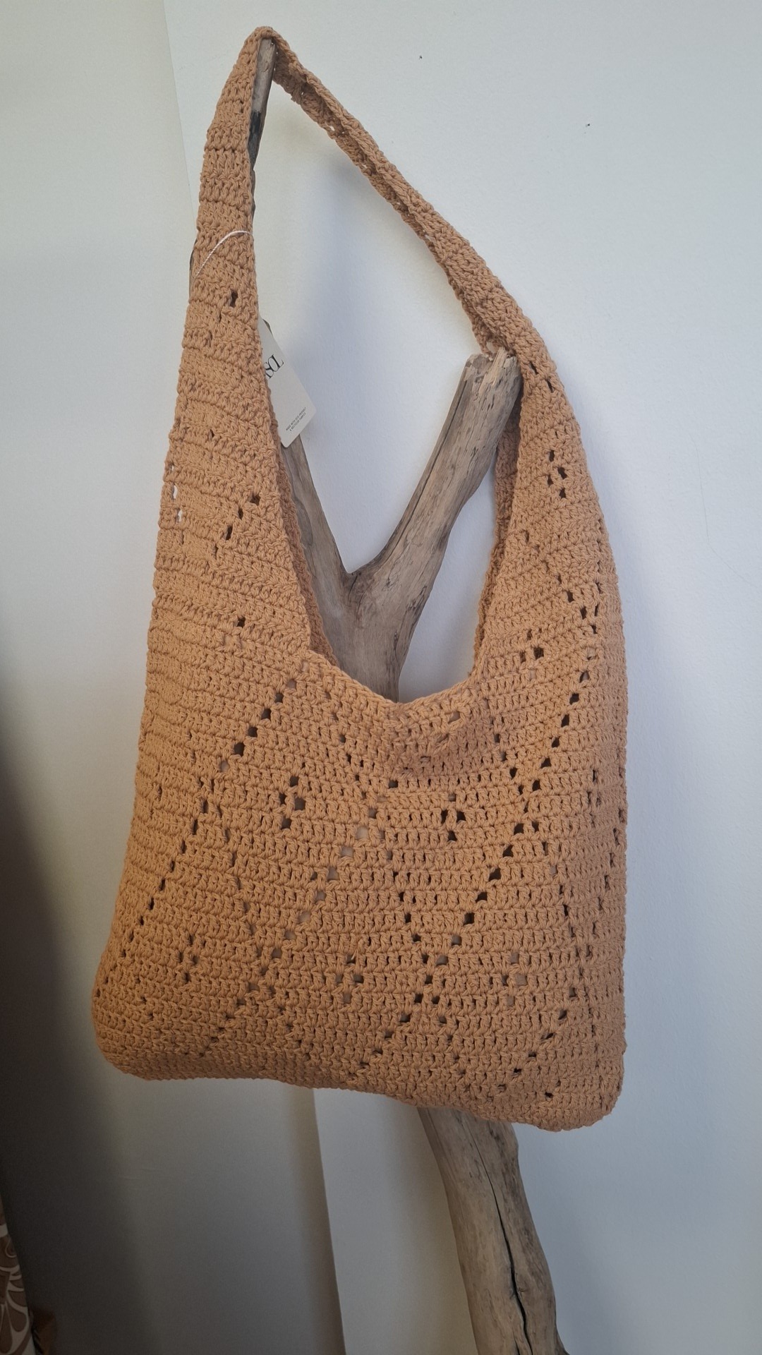Sac crochet bohème Camel