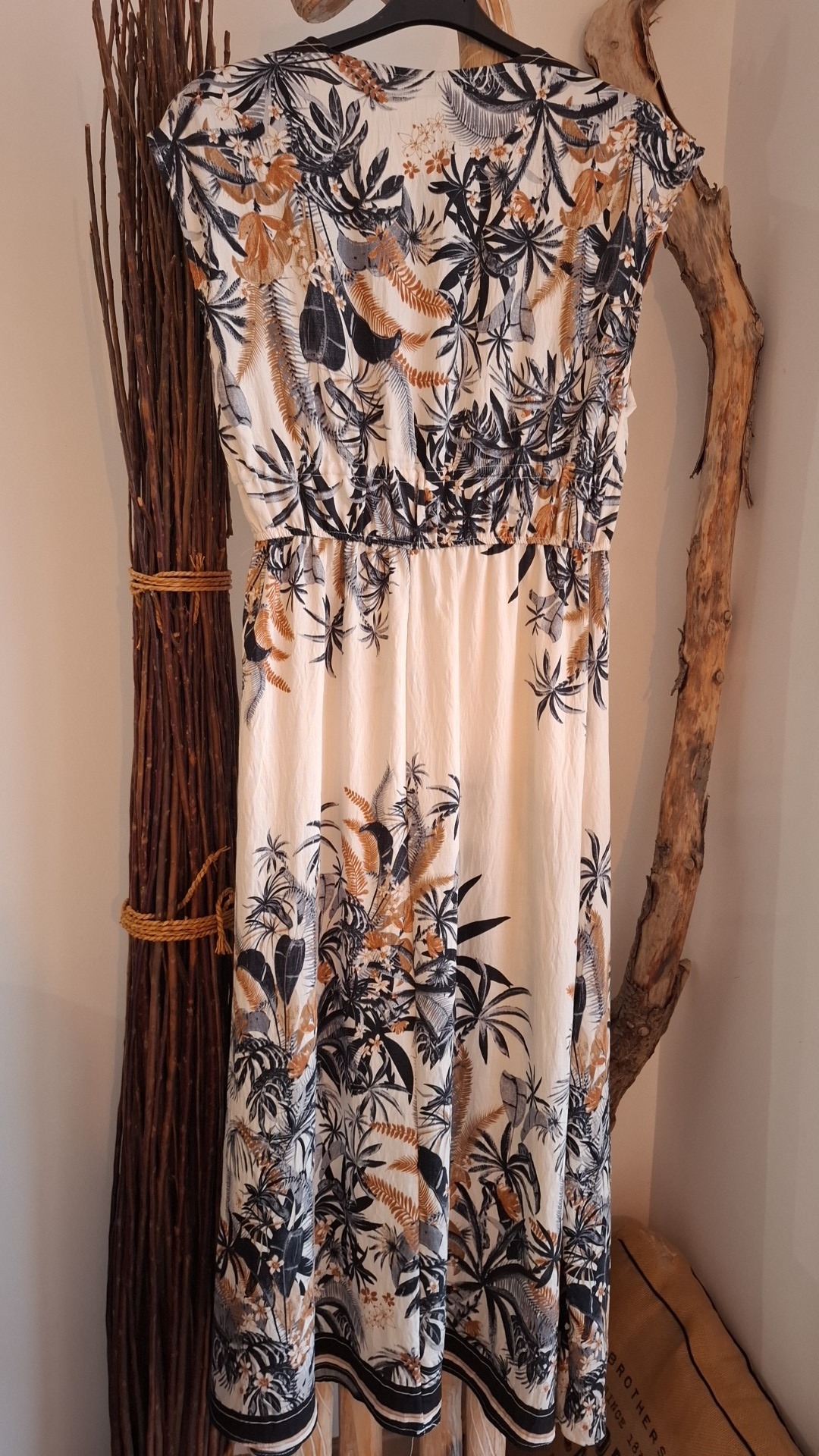 Robe longue exotique bleu – Image 5