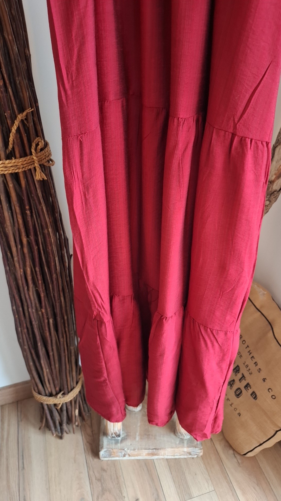 Robe longue rouge – Image 6