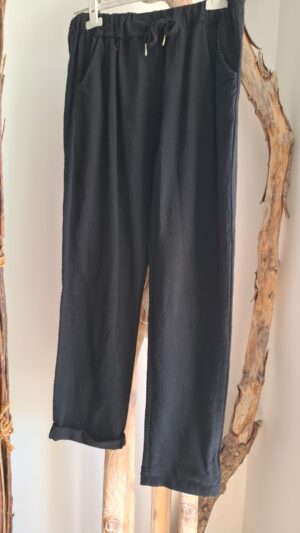 Pantalon décontracté et estival noir